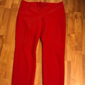 Express red columnist pants